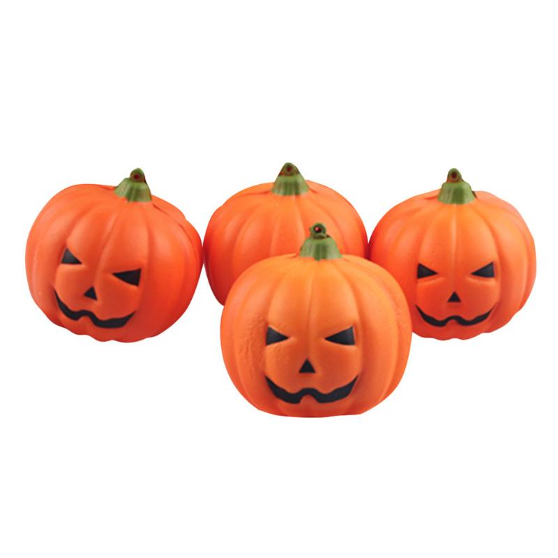 

Halloween artificial pumpkin fake props garden home decoration 4 pieces of creative smile foreign trade pumpkin ornaments #35