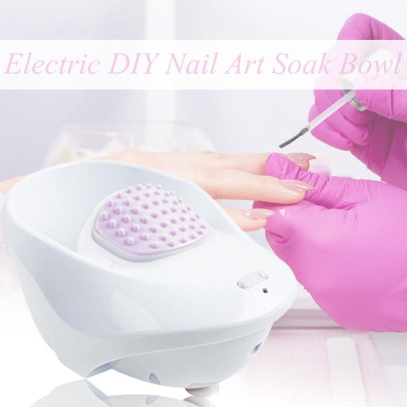 

1pcs Nail Art Hand Wash Remover Soak Bowl DIY Salon Nail Spa Bath Treatment Manicure Tools Bubble Massage Jet Spa Hand Bowl