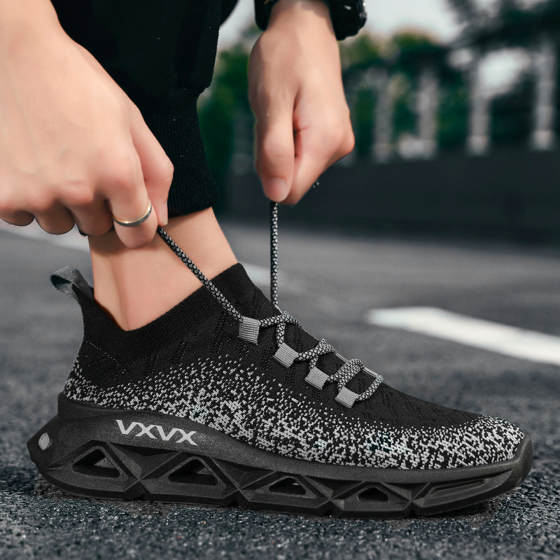

Top quality Super fashion net racing men's sports leaping outdoors casual shoes professional training track shoes, 124；black-124；