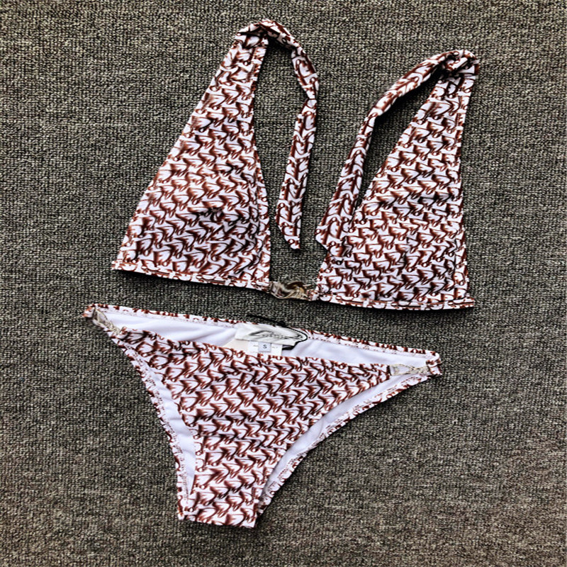 

2022 Designer Bikini Sexy Women Set with Letters Summer L Swimwear for Lady Bathing Suit Backless Beachwear Asian size S-XL