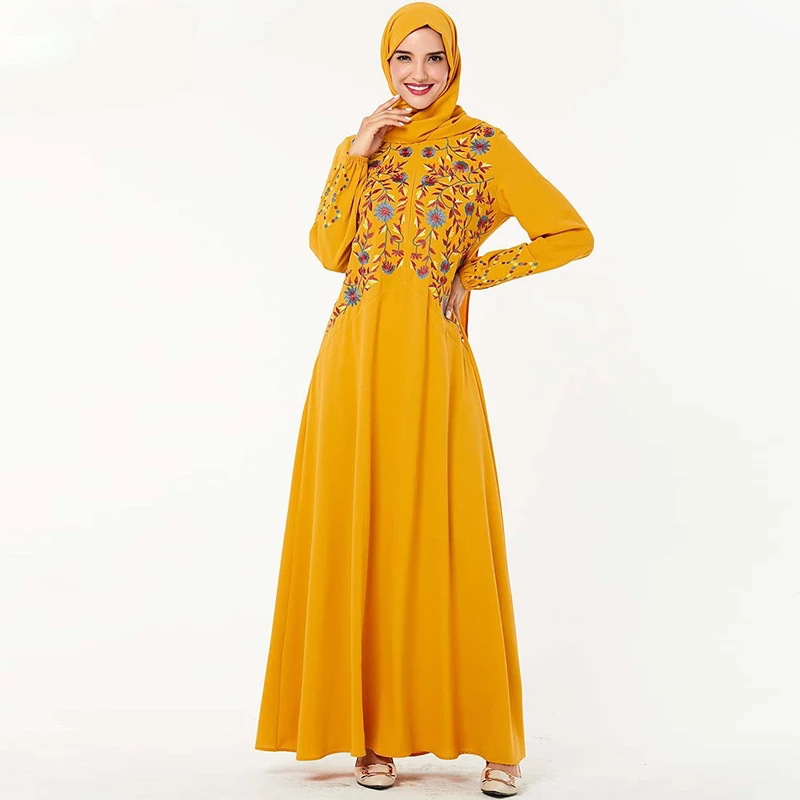 

Abaya Kaftan Dubai Hijab Muslim Dress Islamic Clothing For Women Turkish Dresses Caftan Robe Musulman Grote Maten Dames Kleding, Black;gray