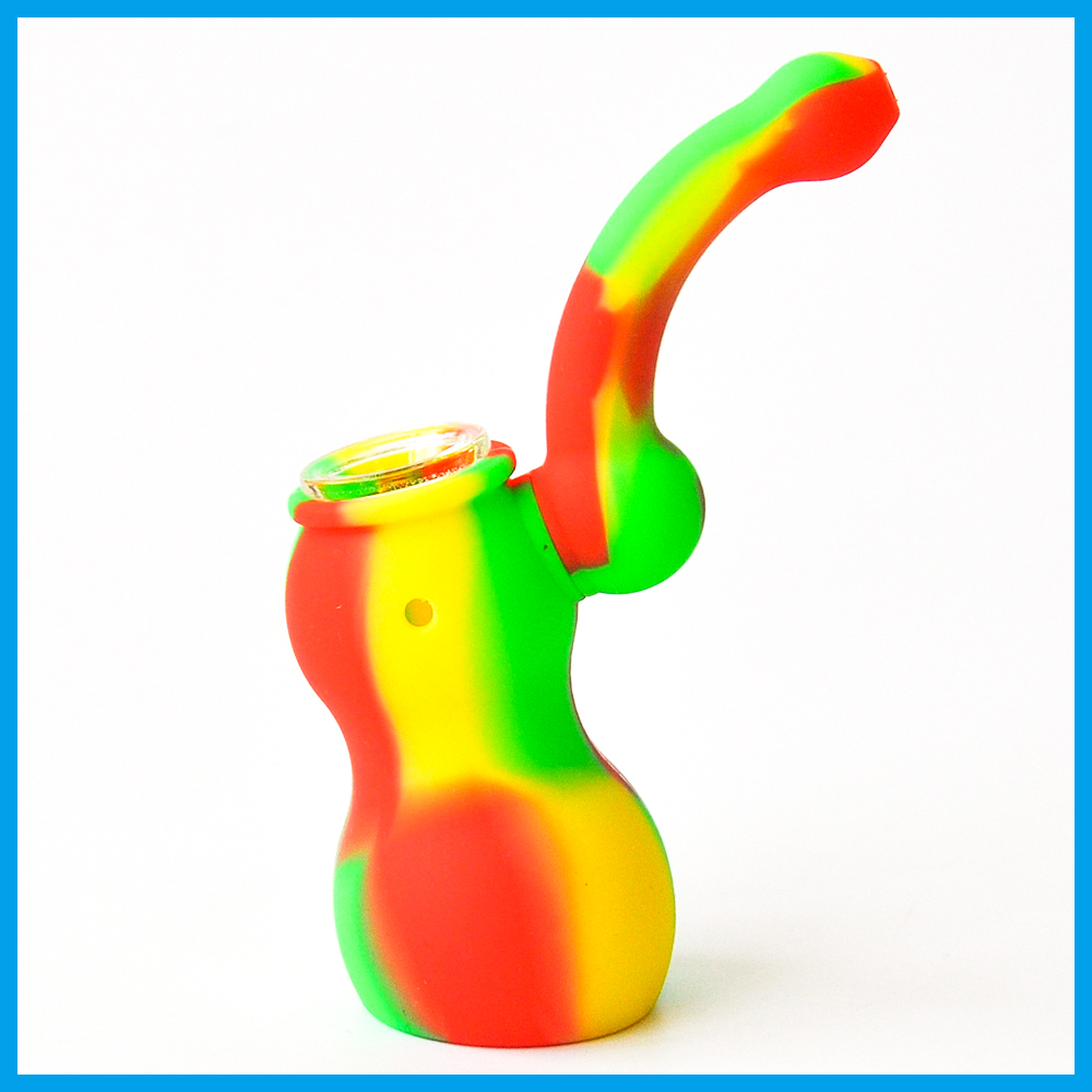 

Mini Sherlock Gourd Silicone Pipe Silicone Bubbler Mini Smoking Pipe Tobacco Hand Pipe Oil Rigs Silicone Bong Free Shipping