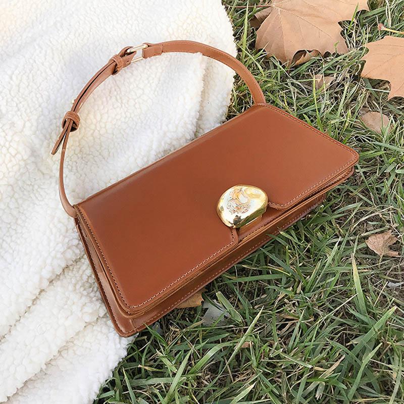 

Retro Shoulder Bags Women Luxury Handbag Solid Color Flap Crossbody Bag Designer Brand Underarm Bag Women Clutches Pouch, White shoulder bag