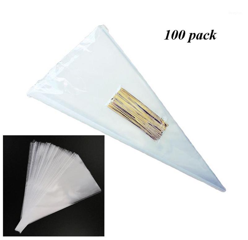 

100pcs Candy Bag Cookies Bag Wedding Birthday Party Baby Shower Candy Supplies Party Packaging Transparent1