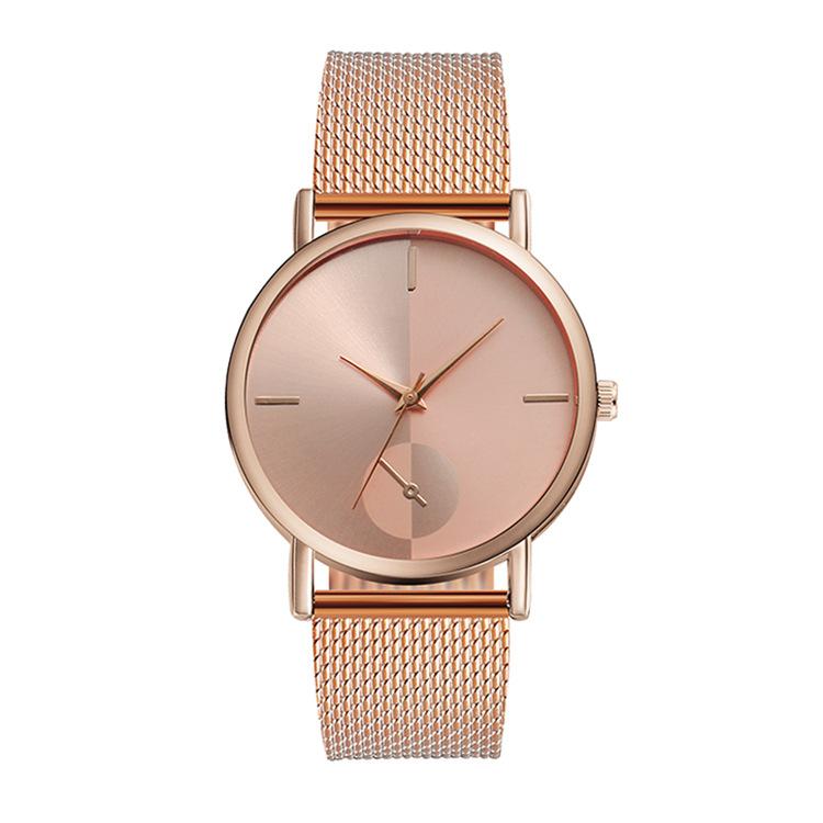 

Wristwatches Women Watches Single Eye Ultra-thin Quartz Watch Bracelet Montre Femme Relojes Para, Slivery;brown