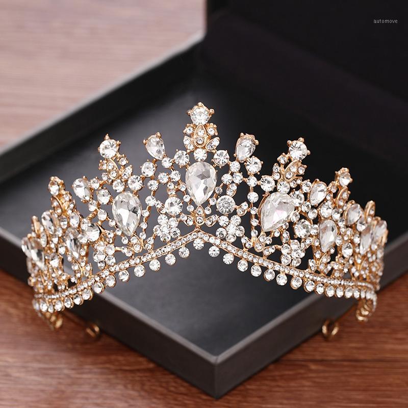 

Baroque Crystal Tiaras And Crowns Wedding Hair Accessories Bridal Princess Diadem Rhinestone Wedding Crown Tiara Hair Ornaments1