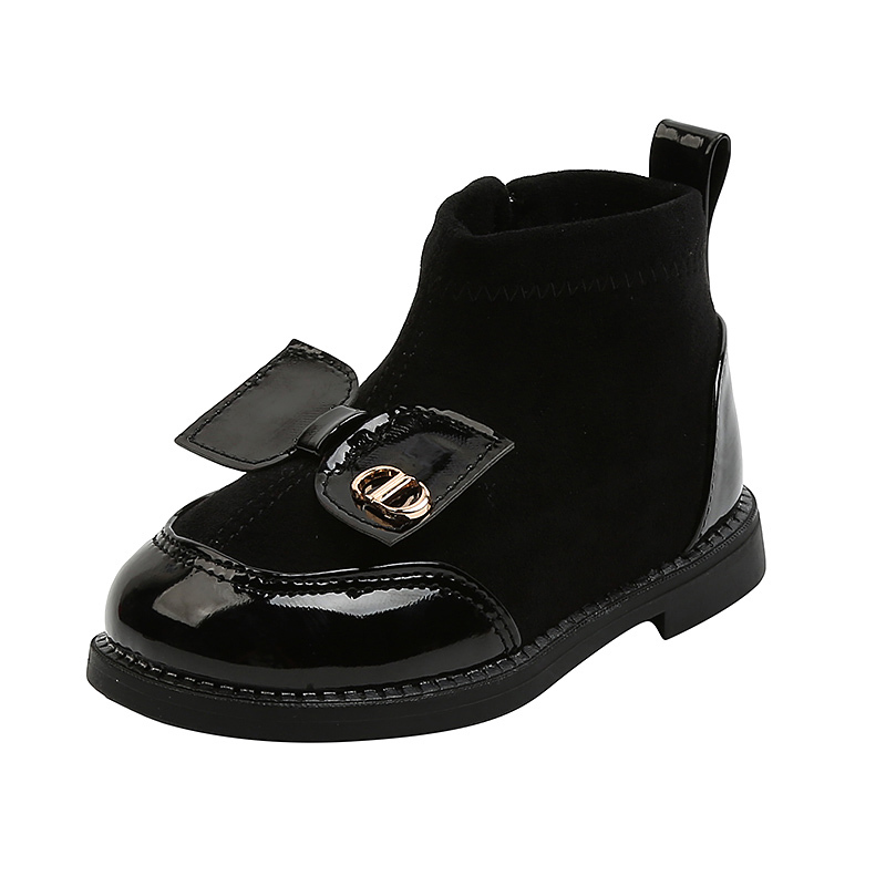 

girls boots for 1-6 years old Baby child fashion and lovely toddlers shoes size 21-30 black khaki 2020 new style