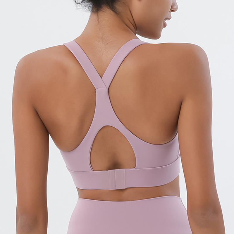 

Soft Nude Hasp Sports Bra Back Cross Yoga Bra Push Up Shockproof Fitness Gym Fitness Bras Crop Tops Women Plain Workout Bras1, Black