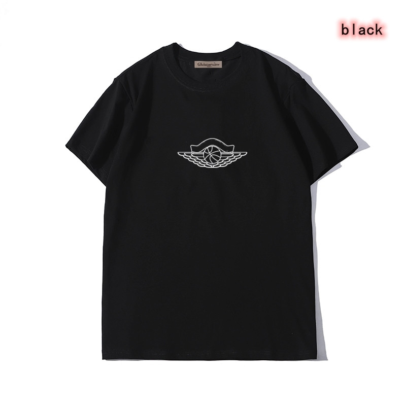 

2021 High quality T shirt cotton short-sleeved fashion vers chan women short T-shirt couple models men and women cotton printed short, White;black