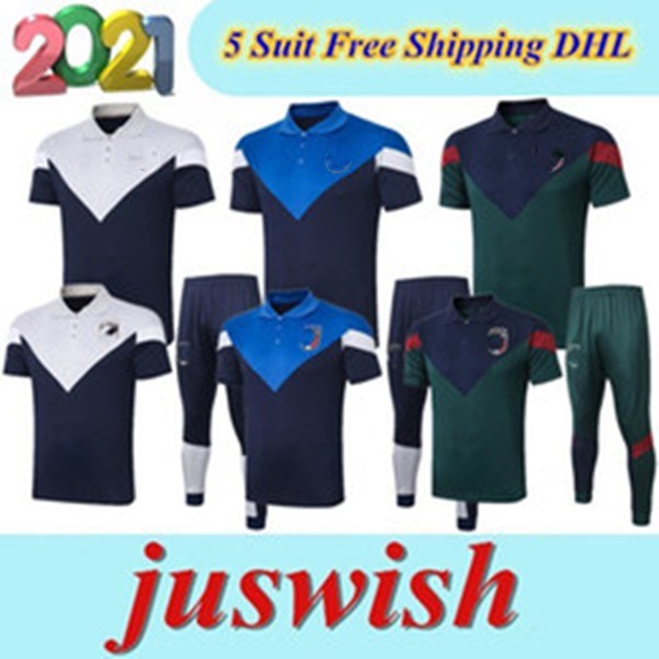 

2020 Italy DE ROSSI BONUCCI Short sleeve polo shirt soccer tracksuit 20 21 italy POLO Short sleeve soccer tracksuit, Green