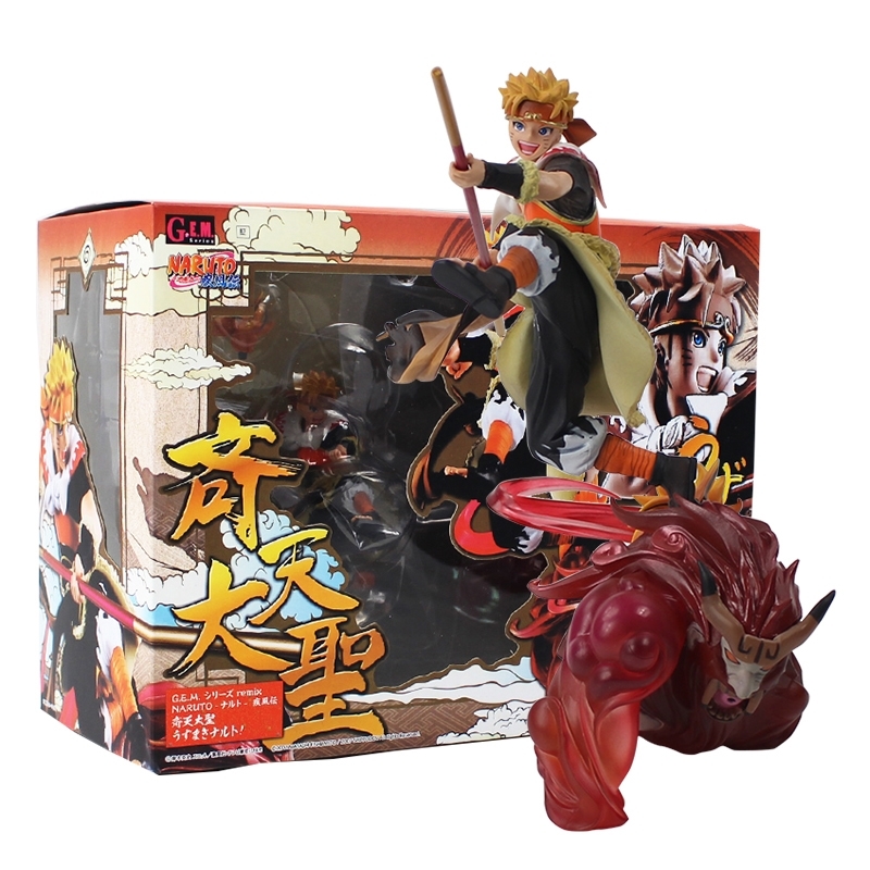 

18cm GEM Naruto Shippuden Uzumaki Cos Son goku The Monkey King Figurine PVC Action Figure Model Collectible Toy Doll Gift Y200421
