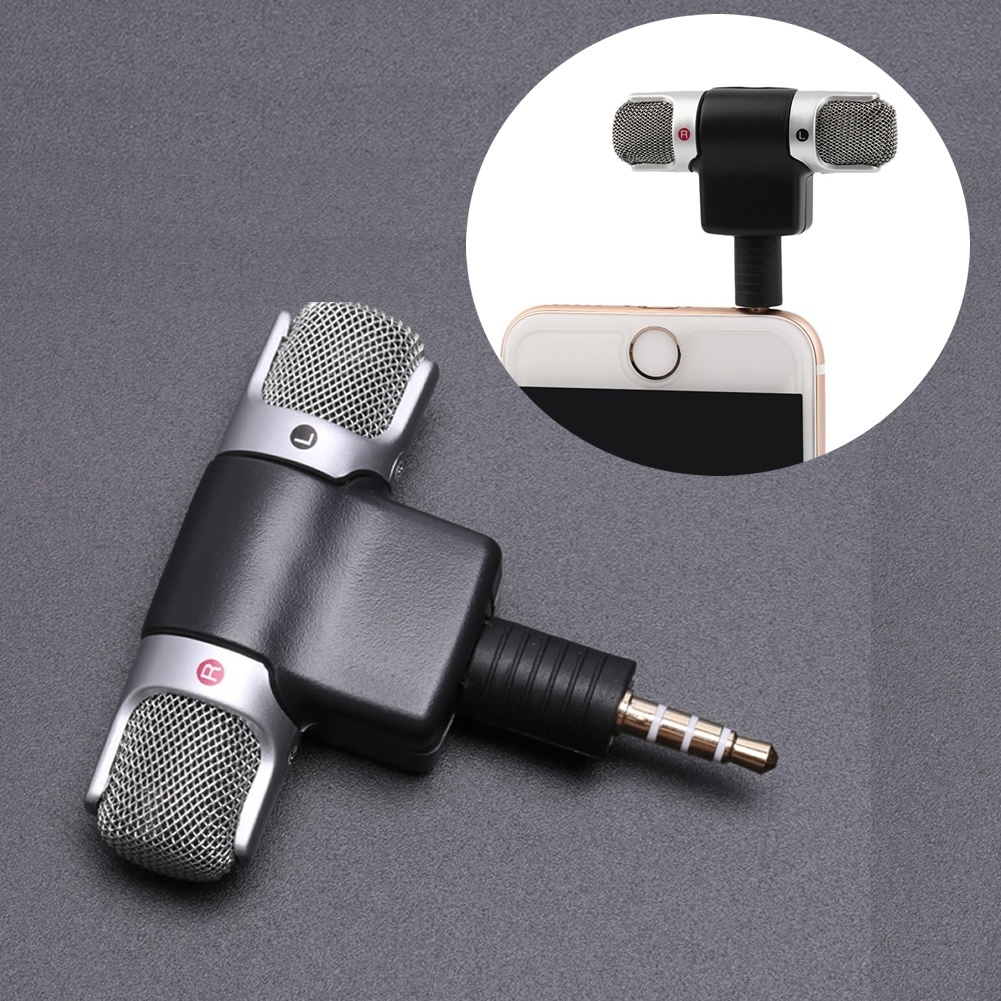 

Mini 3.5mm Jack Microphone Stereo Mic For Recording Vlogging Mobile Phone Studio Interview Microphones For Smartphone iPhone Xiaomi Huawei Computer PC