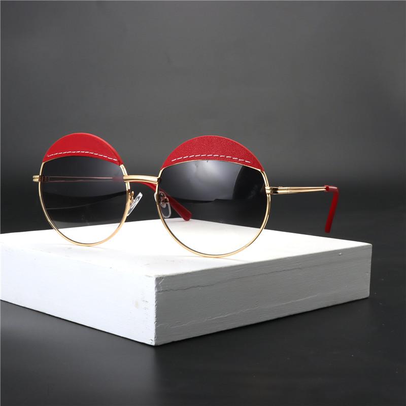 

Sunglasses 2021 Vintage Punk Driving Goggles Men Women With Side Shields Round Sun Glasses Ladies Cool UV400 FML