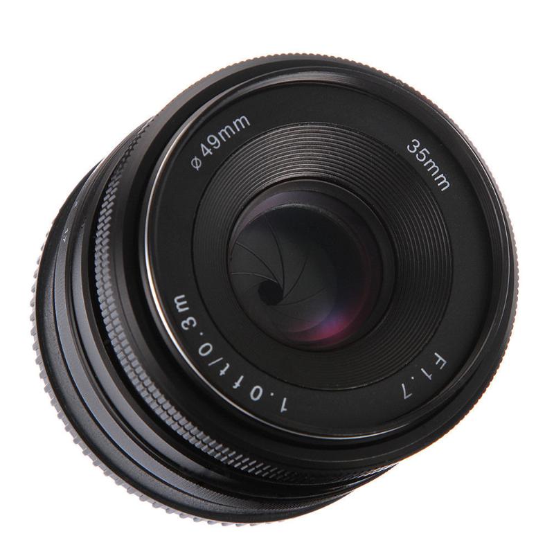 

35mm f/1.7 MF Manual Focus Prime Fixed Lens APS-C for Sony NEX E-mount NEX3 3N 5 5T A6000 A6100 A6300 A9 Mirrorless Cameras