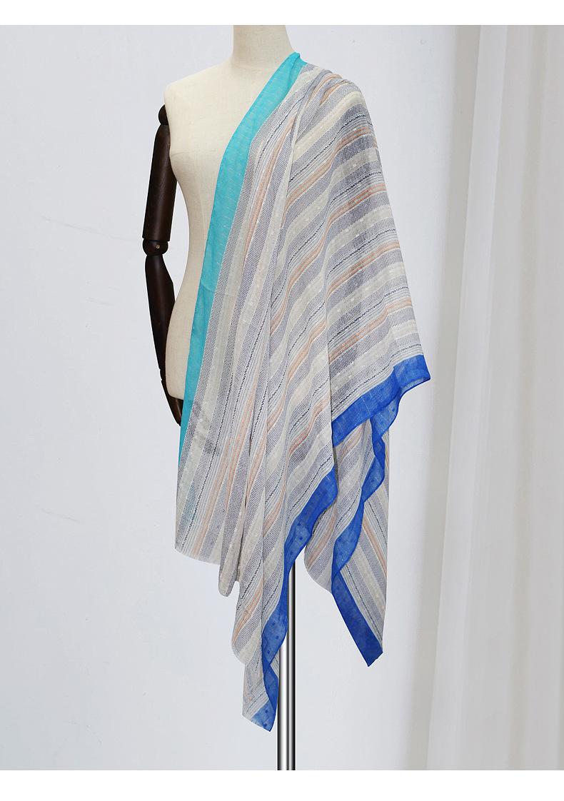 

2020 New Soft Stripe Print Lurex Scarves Shawls Long Soft Viscose Stripe Scarf Hijab Wrap 5 Color 10pcs/LOT Wholesale