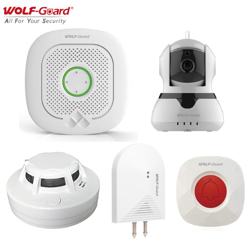 

Wolf-Guard Smart Wifi Home Safety System Loud Alarm Set 433MHz Wireless Siren Smart Life/Tuya APP Smoke/Water Intrusion Detector
