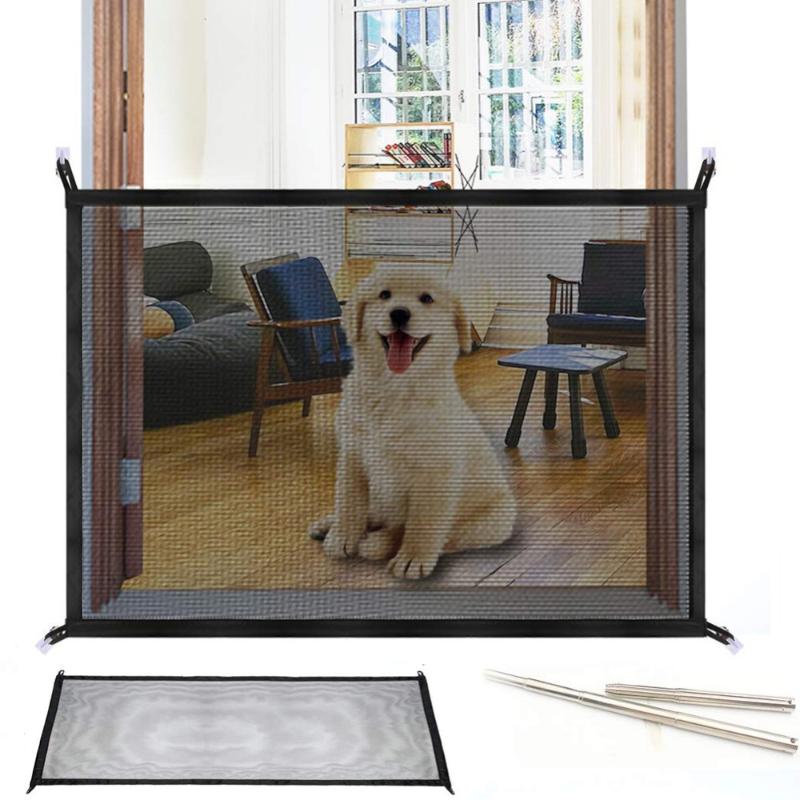 

Magic Dog Gate Ingenious Mesh Dog Fence For Indoor and Outdoor Safe Pet gate Safety Enclosure Pet supplies Dropshipping