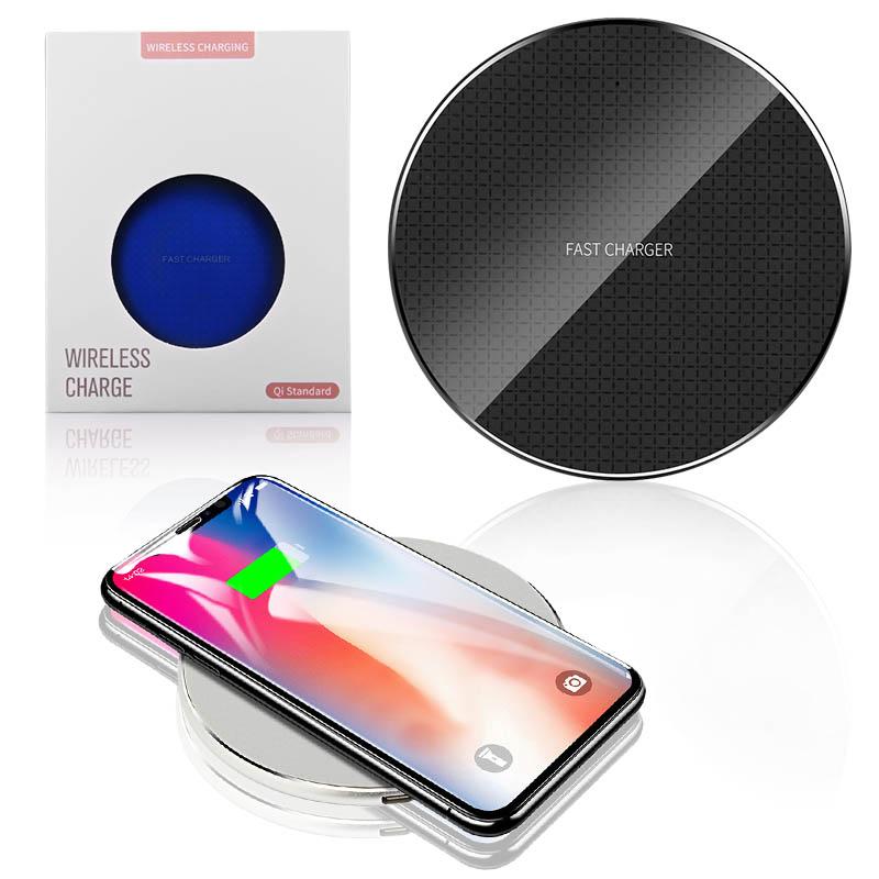 

Qi Wireless Charger For iPhone XS MAX 10W Fast Charging Quick Charger Pad iphone XR X 8 Plus Samsung Galaxy S10 S10+ S10e