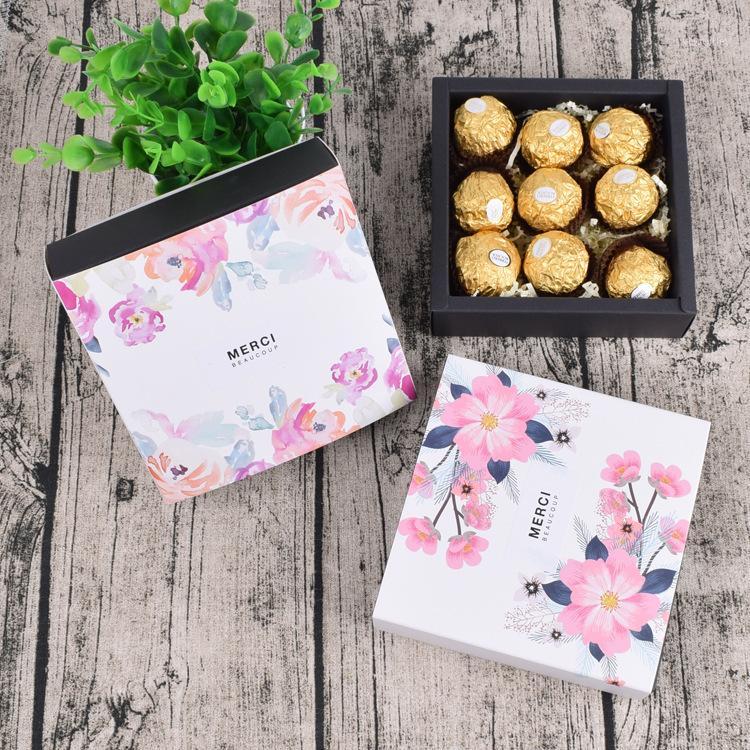 

10PCS Drawer Box Paper Packaging Sakura Flowers Chocolate Candy Box Wedding Gift Party Favors Small Gift Boxes Jewelry Cardboard1