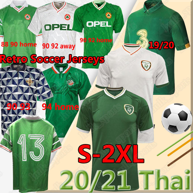 

2021 IRELAND soccer jerseys national Retro 1988 90 92 94 98 world cup vintage classic Hendrick Doherty McGoldrick Duffy football uniforms, 90 92 home