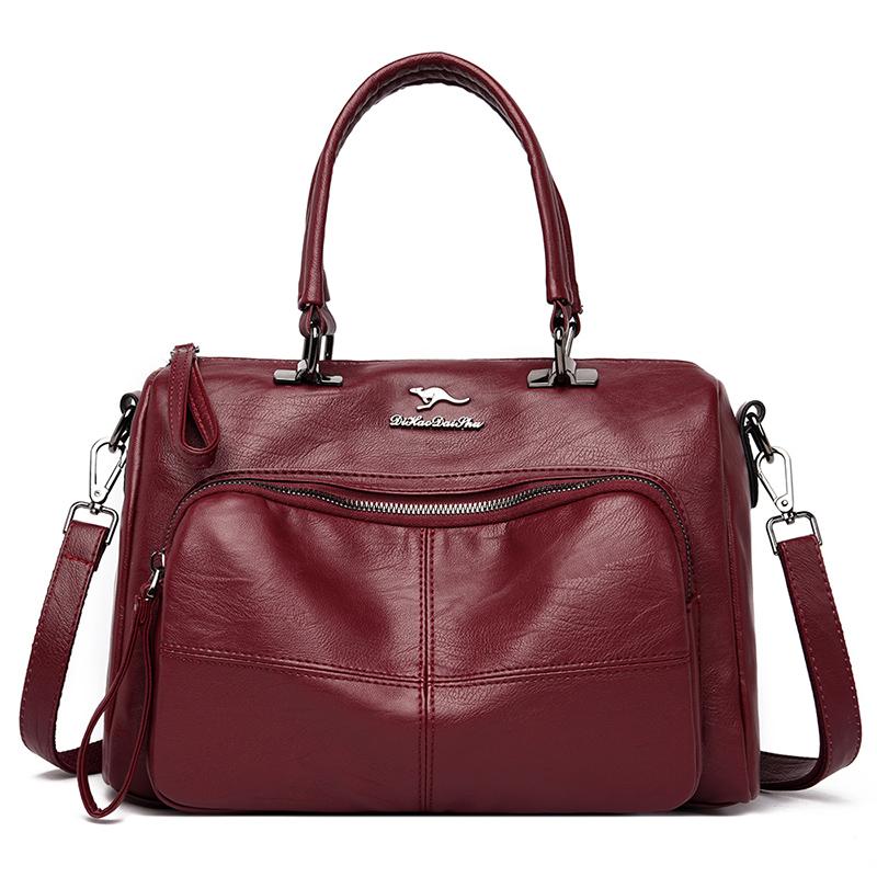 

Luxury Women's Bags Soft Leather Handbags Designer Woman Messenger Bags Shoulder Bag Crossbody For Women 2021 Sac A Main, Black