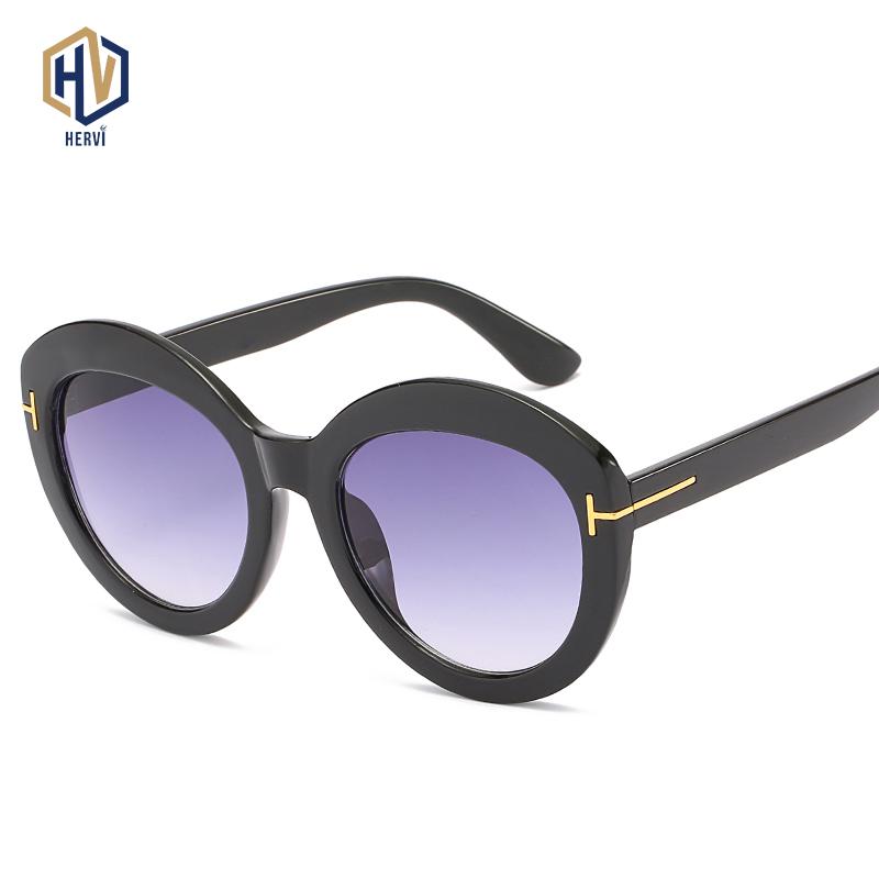 

New Women Sunglasses Classic Retro Vintage Oval Sun Glasses For Female Brand Designer Tricolor Frame Eeywear Top Quality Oculos
