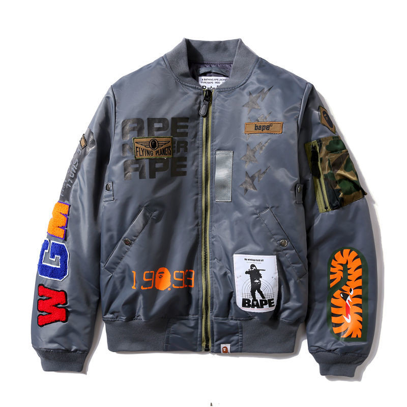 

New trendy brand jacket quilted thickened warm camouflage shark jacket cotton jacket men