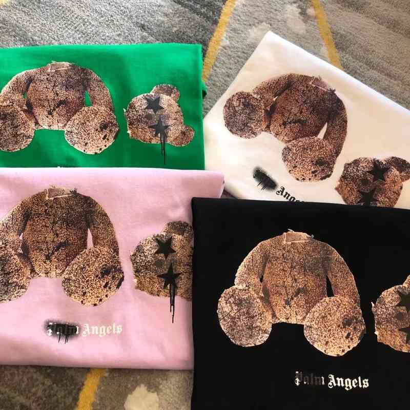 

Women' T-Shirt Minority early spring style of severed bear print Pullover round neck black short sleeve loose cotton T-shirt women WCV1