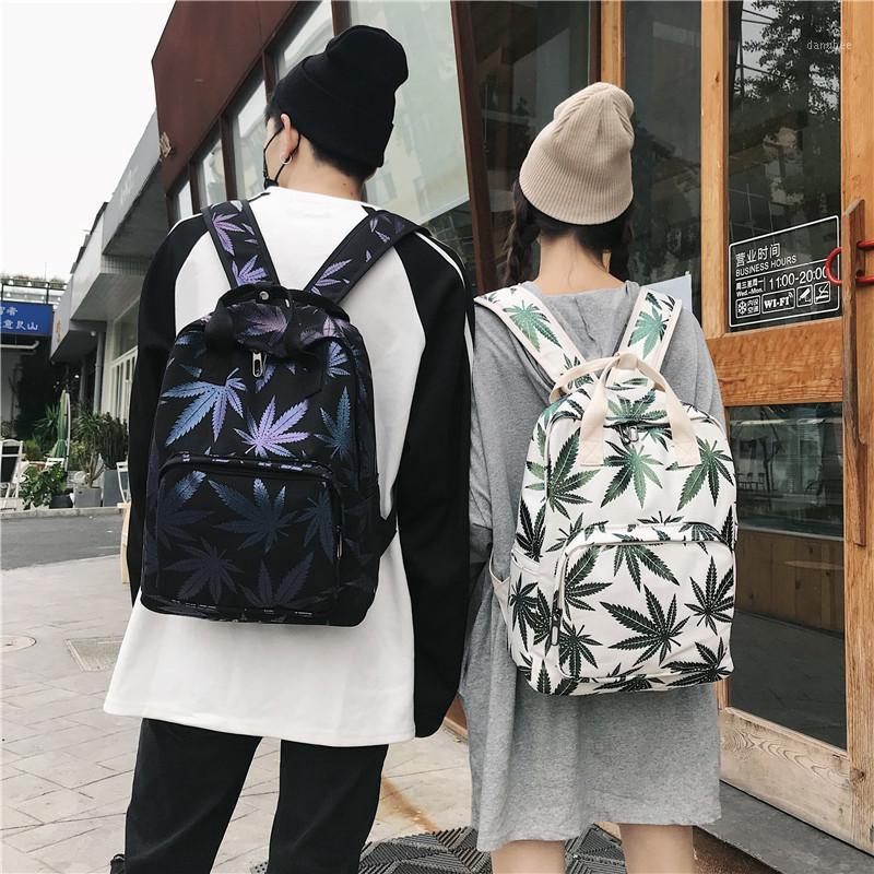

Now Korean Version of Small Fresh Female Student Nylon Bags Casual Fashion Computer School Printing Bag X2-811, Black
