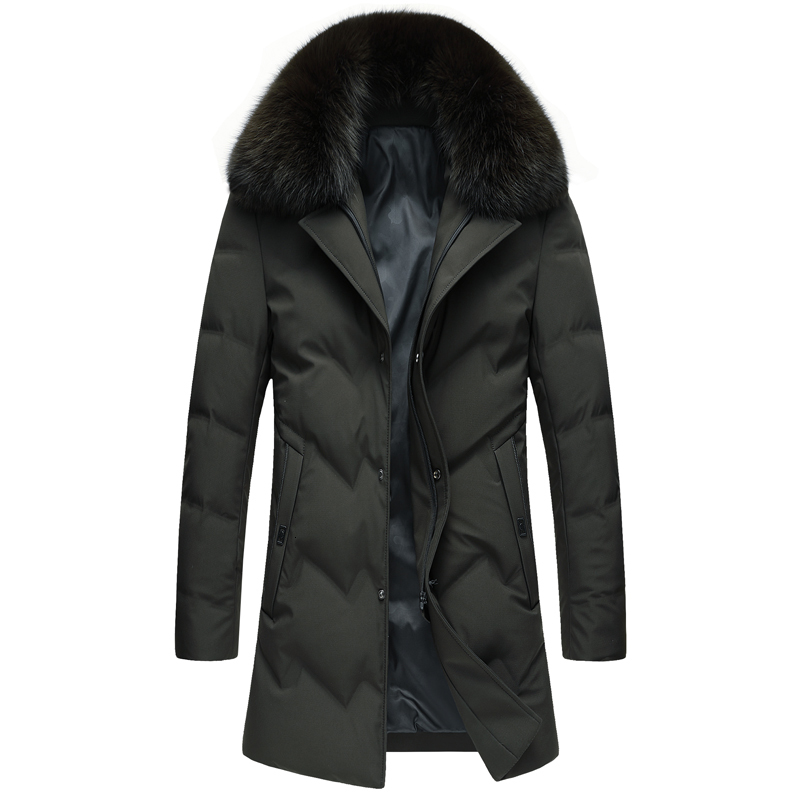 

2021 Winter New Style Men Thicken 90% White Down Coats Jacket Jackets, Men's Warm Coat PEGI, Black