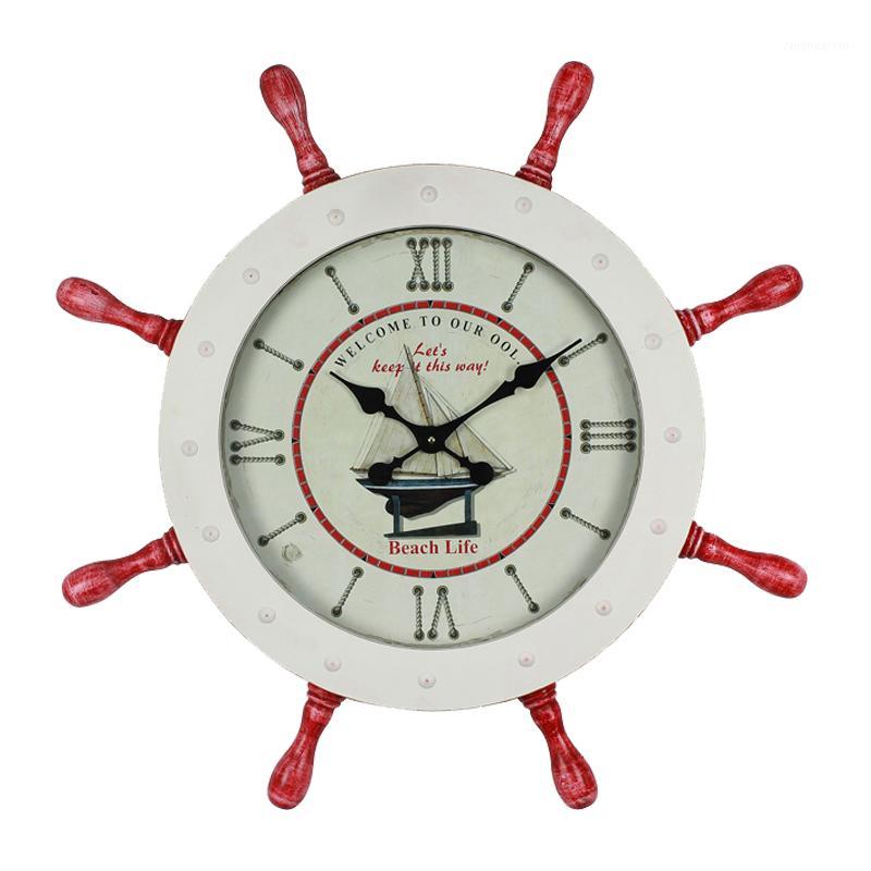 

Nordic Wall Clock Metal Living Room Retro Wall Clock Mute Decoration Gift Idea Reloj De Pared Home Decoration DD50WC1