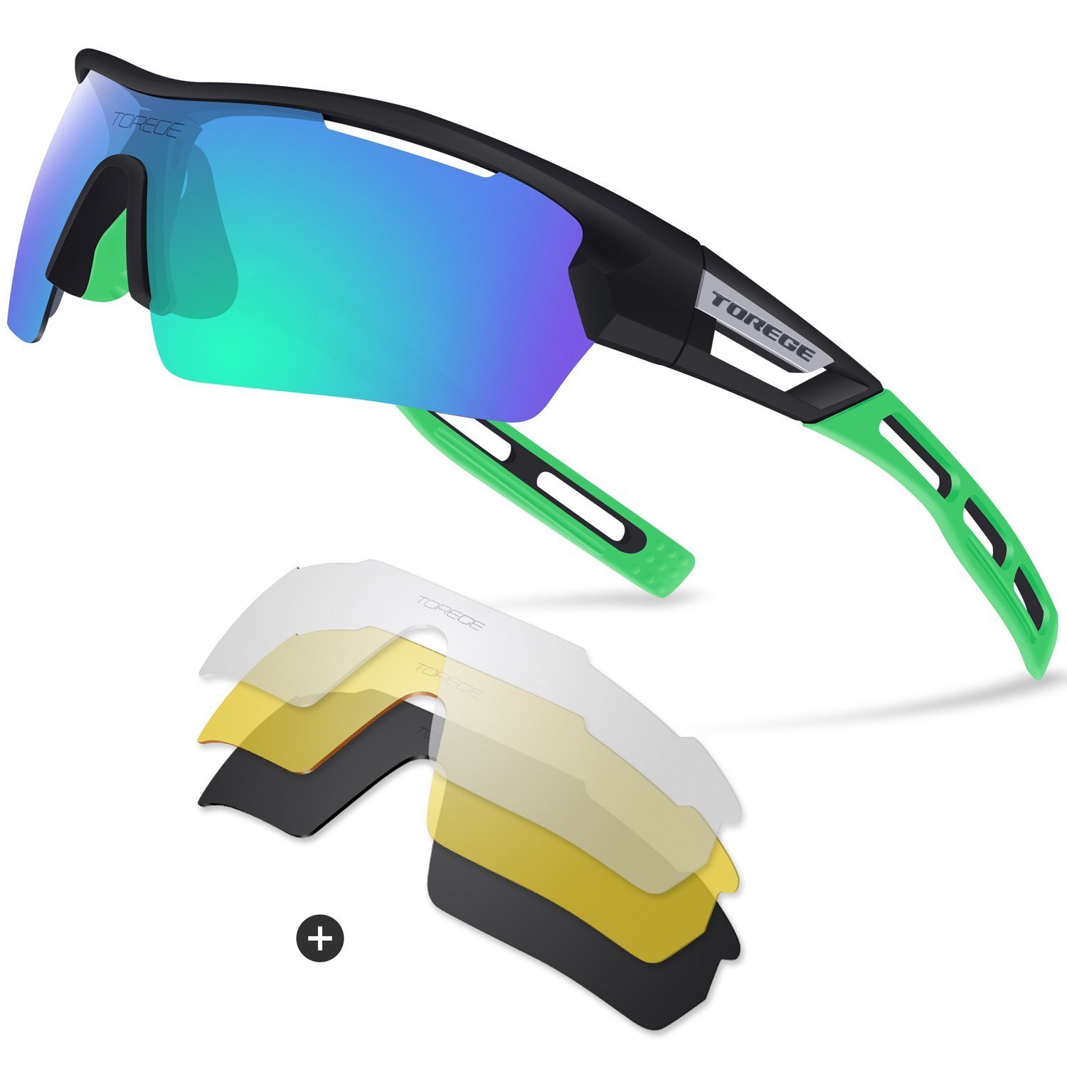 

Unisex Fashion Polarized Sunglasses for Men Women Running Driving Fishing Golf Baseball Glasses EMS-TR90 Unbreakable Frame