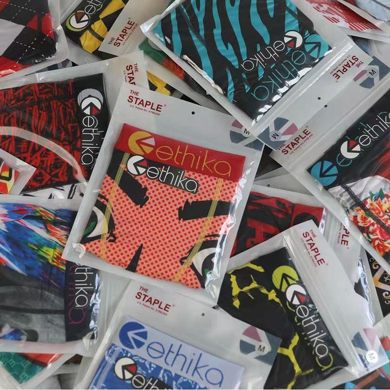 

LTH001 new style ethika brand wholesale in stock polyester seamfree seamless mens boxer short for men underwear boxer briefs Hot sale pro201