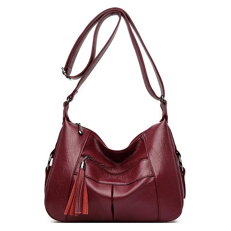 

Crossbody Bags for Women 2021 Designer Woman Leather Handbags Messenger Bag Female Purse Sac A Main Women Bags, Black