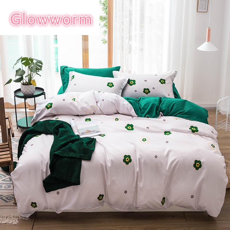 

Glowworm Home Textile Hot Red Bedding Set Kid Teen Girls Linens Star Duvet Cover Pillowcase Plaid Bed Sheet King Queen  Size, 13