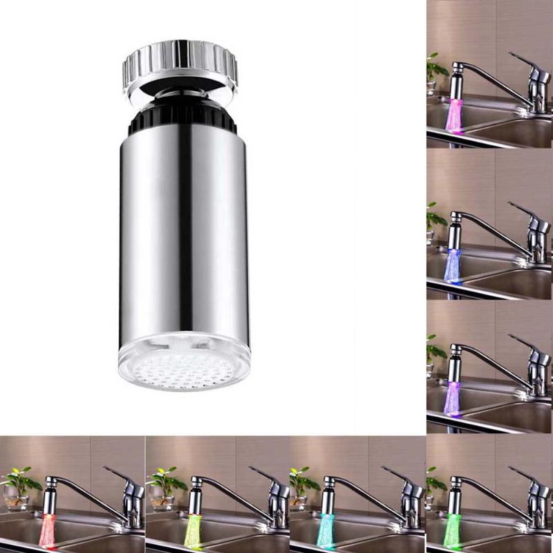 

LED Kitchen Faucet Glow Kitchen Tap torneira para cozinha 7color Light Water Faucet Sprayer Nozzle Bathroom grifo cocina