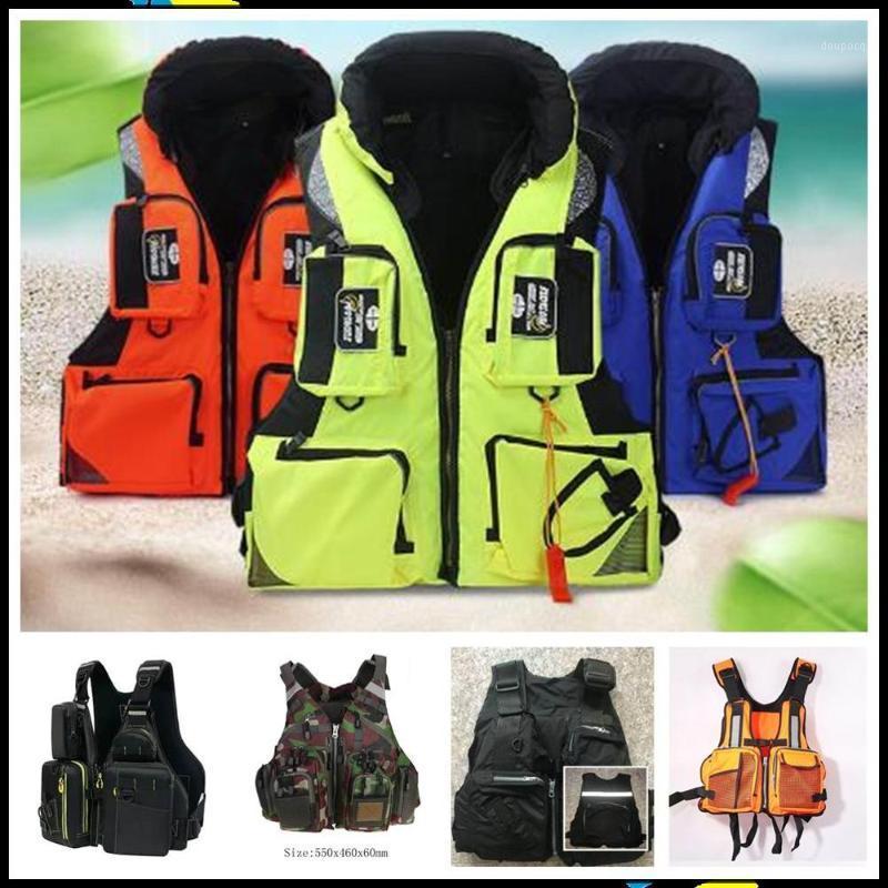 

man Luya big buoyancy life jacket Rocky fishing vest jacket multi-pocket hunt photography surfing kayak windsurfing life1