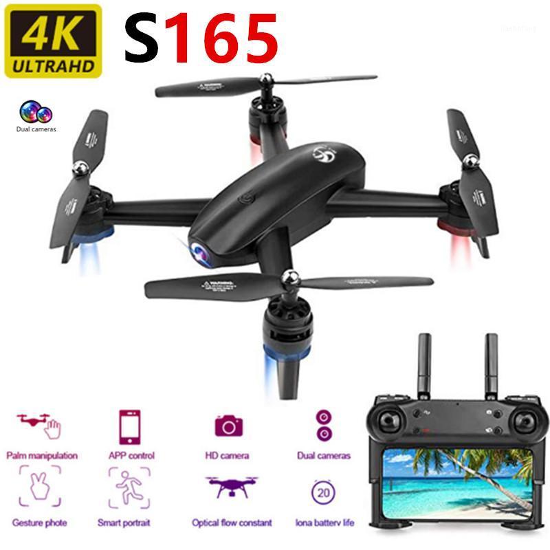 

S165 Foldable Drone 4k HD Dual Camera 1080p Optical Flow Positioning Drones RC Quadcopter 25 Minutes Long life Kids Toys Gift1