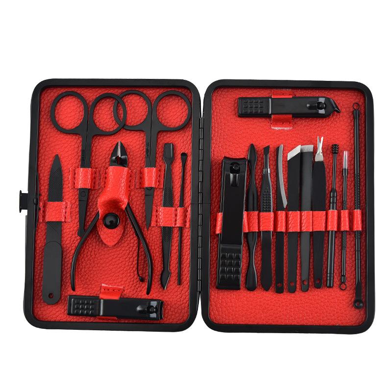 

4-18 Pcs Professional Nail cutter Pedicure Scissors Set Stainless Steel Eagle Hook Portable Manicure Nail Clipper Tool Set