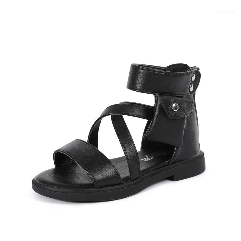 

Fashion Gladiator 2020 Summer Shoes For Girls Dress 3 4 5 6 7 8 9 10 11 12 Years Kid Beach Sandal For Children Princess Size 371, Black