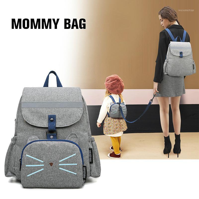 

Mummy Bag Large-Capacity Multi-Function Detachable Anti-Lost Two-Piece Set Women Backpack Waterproof Solid Color Leather Bag1, Blue