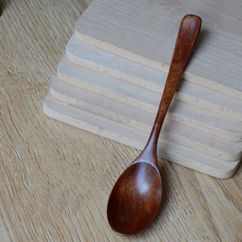 

#35 Hot Sale Lot Wooden Spoon Bamboo Kitchen Cooking Utensil Tool Soup Teaspoon Catering Kids Spoon Kitchenware For Rice Soup