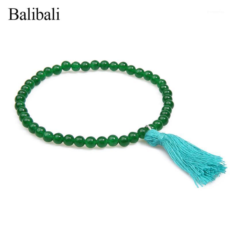 

Balibali Fashion Tassel Bracelet Women Solid Color Natural Stone Charms Bracelets & Bangles 5 MM Lovely Beads Pulseira Masculina1