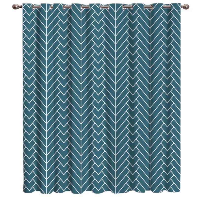 

Blue Background Natural Herringbone Pattern Window Treatments Curtains Valance Curtains Bathroom Bedroom Kitchen Indoor Kids1, As pic