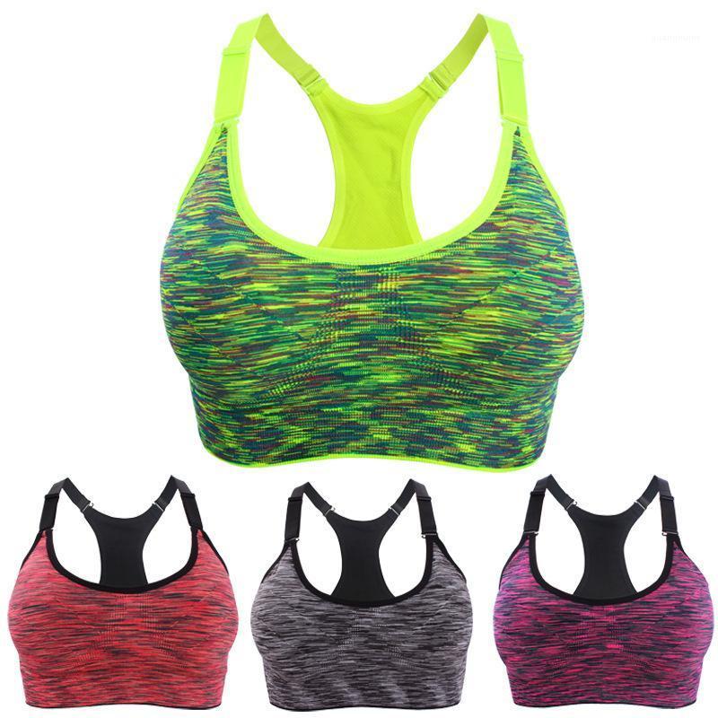 

Women Sports Bra,Adjustable Spaghetti Strap Padded Top For Fitness Running Gym Athletic,Seamless Yoga Sports Bra Top1, Blue