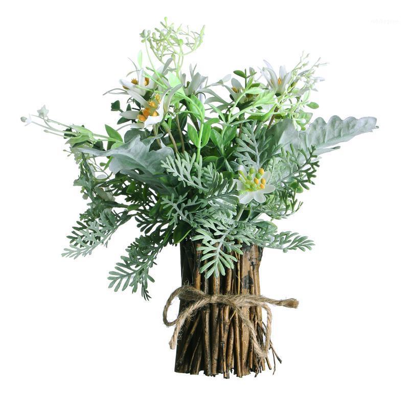 

Artificial Fake Plants With Pot For Garden Decoration Artificial Flowers Tropical Plastic Plants Bonsai Home Table Decors1, Style 4