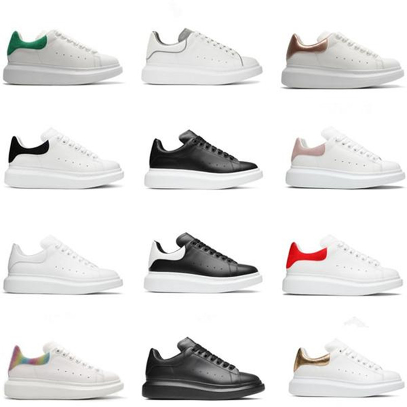 

Designer Shoes Oversized Sneakers Casual Running Classic Leather Platform Women Men Flat Sole All White Black alexanders mc Trainers sneakers mcqueens Shoe, #1