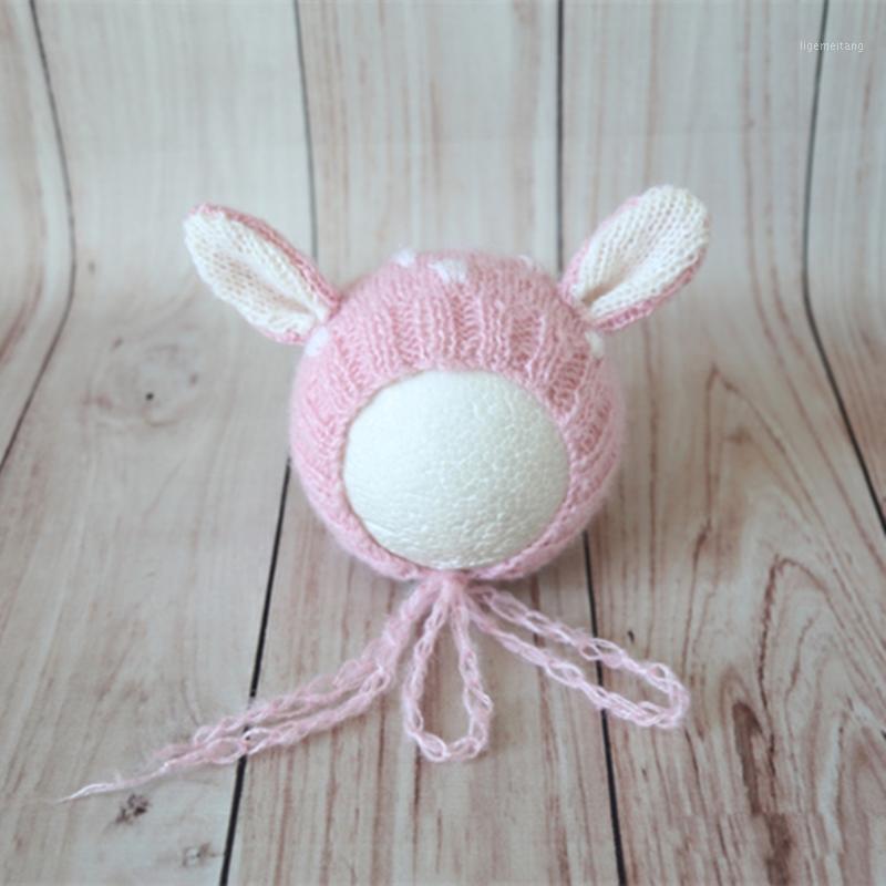 

Baby Girl Christmas Hat Santa Hat Pink Crochet Newborn Animal Bonnet Newborn Photography Pops Crochet Deer Knitted Reindeer Cap1, As photo