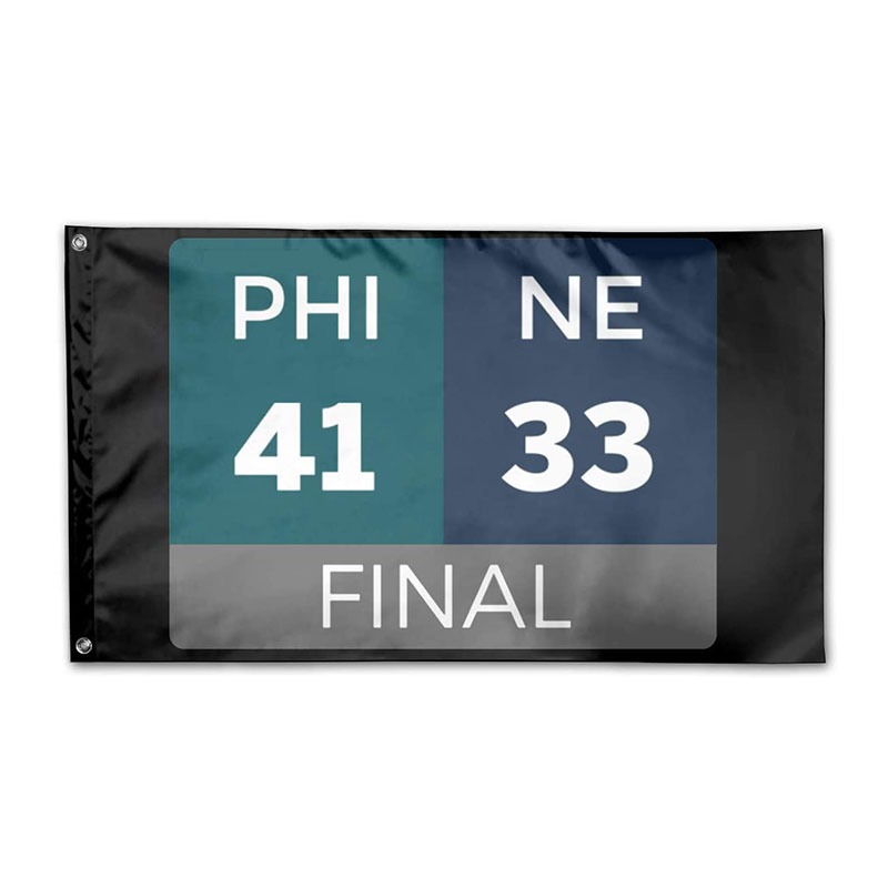 

Personalized PHI 41 NE 33 Logo Funny Flag 150x90cm Digital Printing 100D Polyester Team Club Sports Team Flag With Brass Grommets