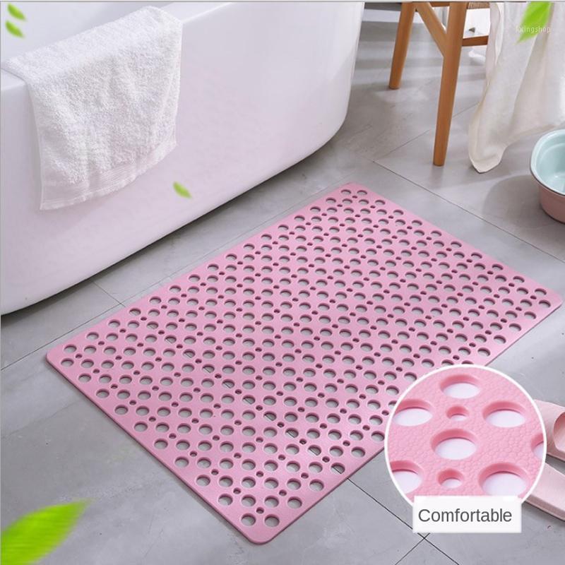 

Shower Bathroom Mat Environmental Protection TPE Household Toilet Mat Floor Hollow Hydrophobic Non-slip Pad Anti-fall Bath1